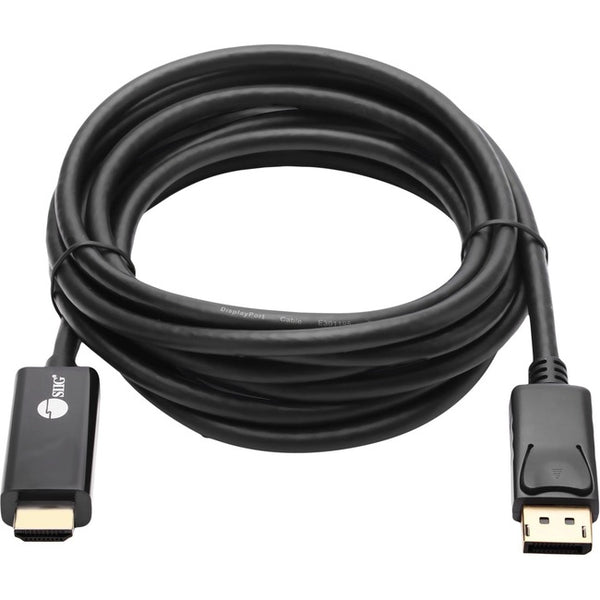 SIIG DisplayPort 1.2 to HDMI 10ft Cable 4K-30Hz
