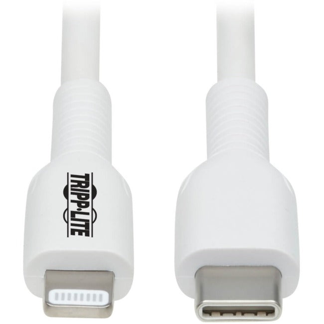 Tripp Lite USB-C to Lightning Sync-Charge Cable (M-M), MFi Certified, White, 2 m (6.6 ft.)