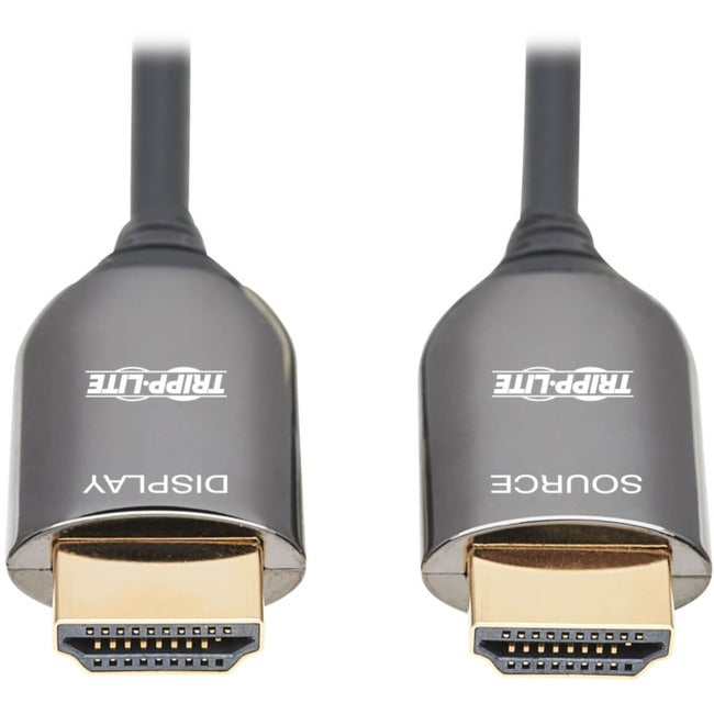 Tripp Lite P568F-30M-8K6 HDMI Fiber Active Optical Cable, M-M, Black, 30 m (98 ft.)