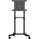 StarTech.com Mobile TV Cart, Portable Rolling TV Stand, 37-70 inch VESA Display Mount (154lb-70kg), Shelf & Storage, Rotate-Tilt Display