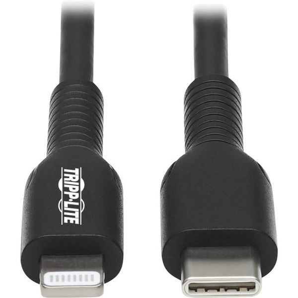 Tripp Lite USB C to Lightning Sync-Charge Cable (M-M), MFi Certified, Black, USB Type C 3 m (9.8 ft.)
