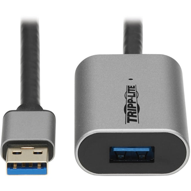 Tripp Lite USB-A Active Extension Repeater Cable USB 3.2 Gen 1 Aluminum M-F 10M