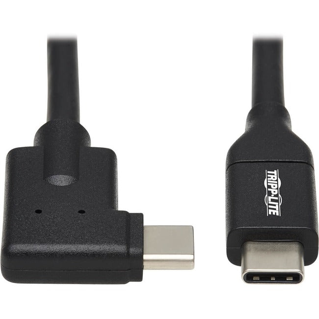 Tripp Lite USB C Cable USB 3.2 Gen 1 60W PD Charging Right-Angle M-M 1M