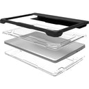MAXCases Extreme Shell-L For HP G7-G6 Chromebook Clamshell 14" (Black-Clear PC)