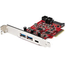 StarTech.com 5-Port USB PCIe Card, 10Gbps USB 3.1 Gen 2 PCIe Card, 1 USB-C-2 USB-A, Internal Header (2x 5Gbps USB), USB C PCI Express Card