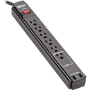 Tripp Lite Safe-IT TLP610BUAM 6-Outlet Surge Suppressor-Protector