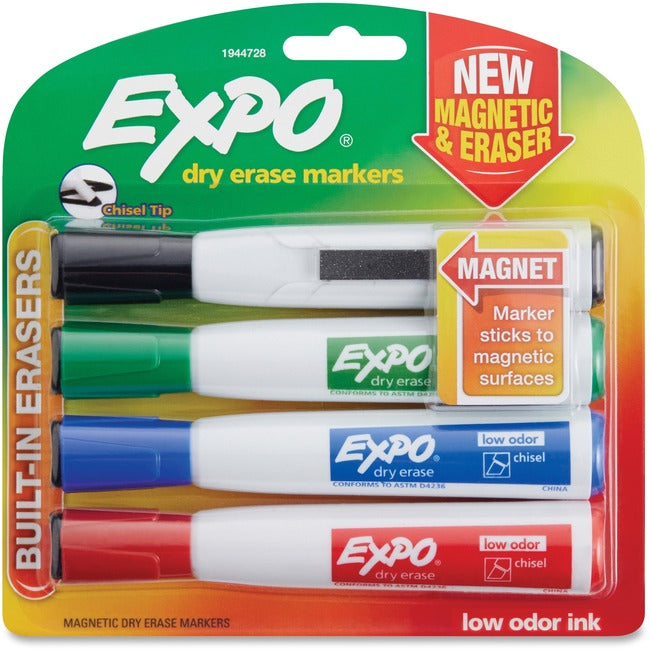 Expo Eraser Cap Magnetic Dry Erase Marker Set