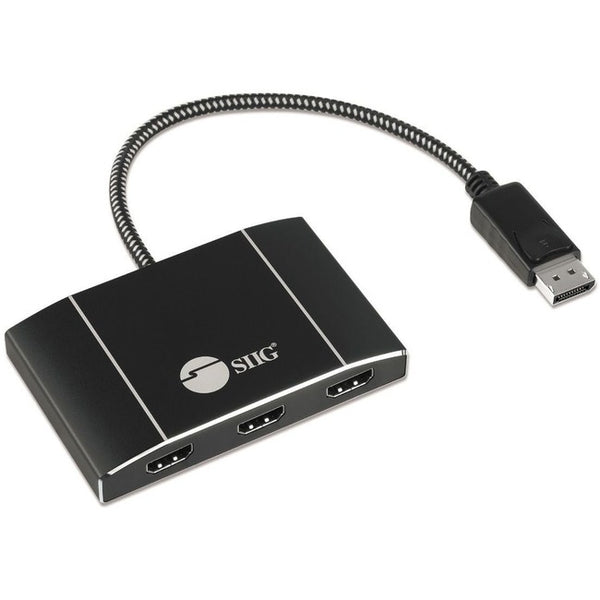 Triple 4K DisplayPort 1.4 to HDMI MST Hub Splitter