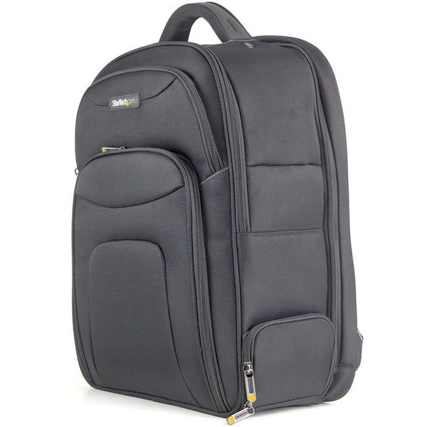17.3" Laptop Backpack w- Removable Accessory Case, Professional IT Tech Backpack for Work-Travel-Commute, Nylon Computer Bag