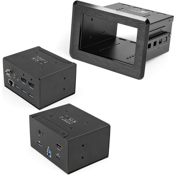 StarTech.com Conference Room Docking Station, In-Table Universal Laptop Dock, HDMI-60W PD-USB Hub-GbE-Audio, Huddle-Boardroom Connectivity