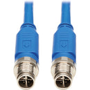 Tripp Lite NM12-601-01M-BL M12 X-Code Cat6 Ethernet Cable, M-M, Blue, 1 m (3.3 ft.)