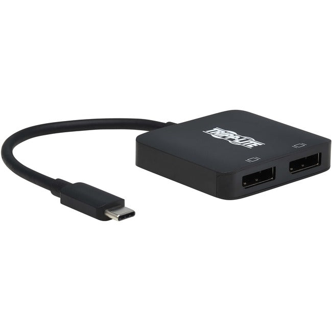 Tripp Lite U444-2DP-MST4K6 USB-C Adapter, Dual Display, Black