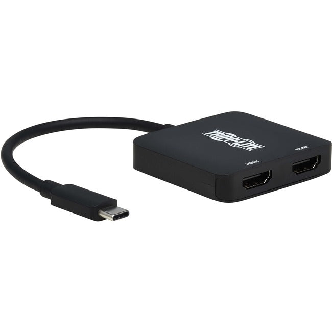 Tripp Lite U444-2H-MST4K6 USB-C Adapter, Dual Display, Black