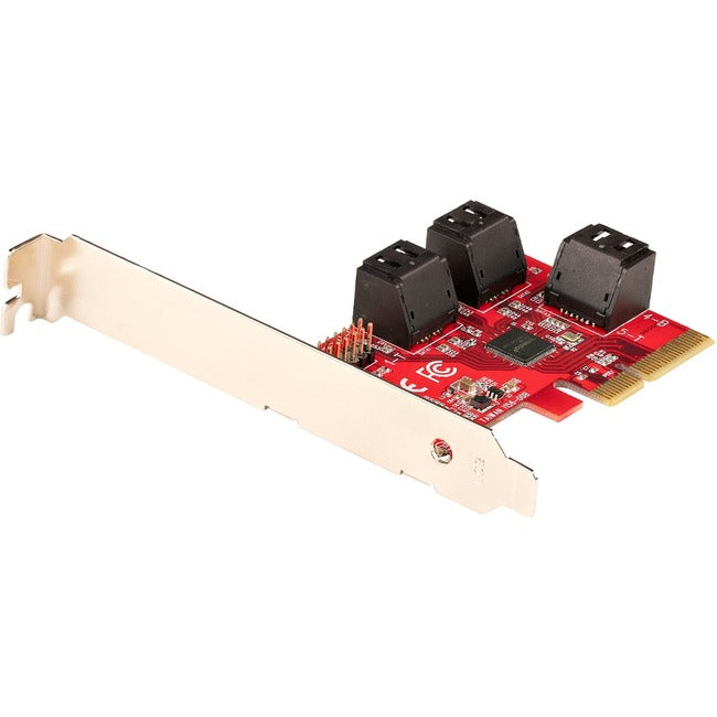 SATA PCIe Card, 6 Port PCIe SATA Expansion Card, 6Gbps SATA Adapter, Stacked SATA Connectors, PCI Express to SATA Converter