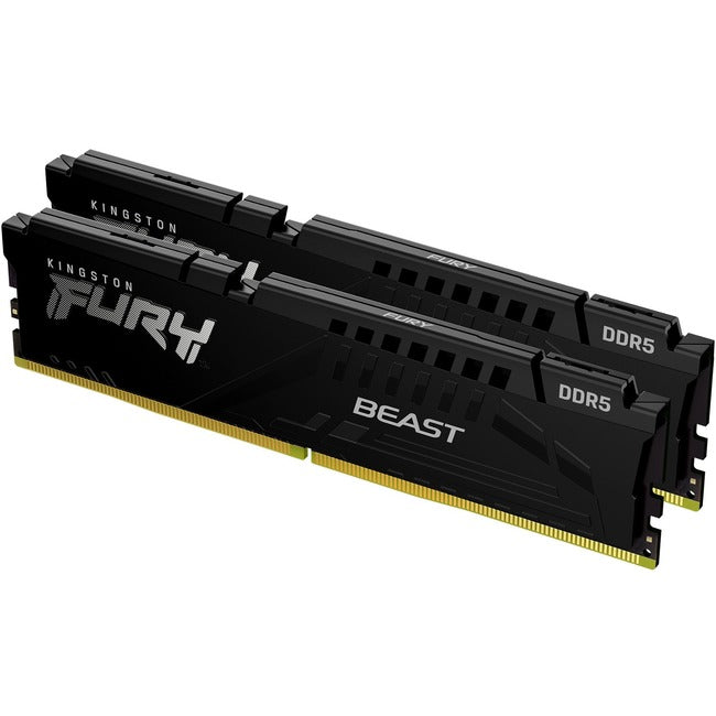 Kingston 32gb 5200mhz Ddr5 Cl40 Dimm (kit Of 2) Fury Beast Black