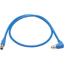 Tripp Lite NM12-6A3-02M-BL M12 X-Code Cat6a 10G Ethernet Cable, M-M, Blue, 2 m (6.6 ft.)