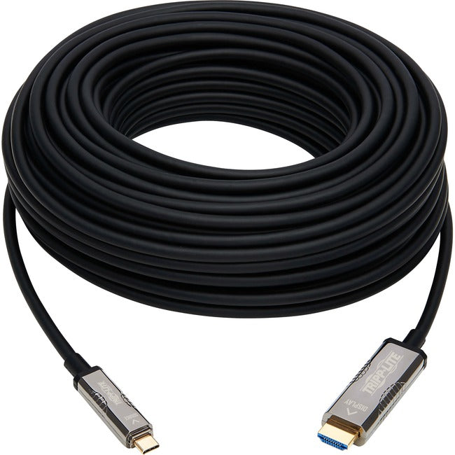 Tripp Lite U444F3-30M-H4K6 Fiber Optic Audio-Video Cable