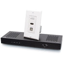 C2G 4K HDMI HDBaseT + USB-B and RS232 Wall Plate Transmitter to Receiver