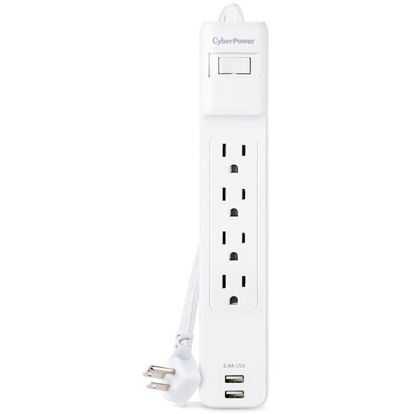 CyberPower Home Office P406U 4-Outlet Surge Suppressor-Protector