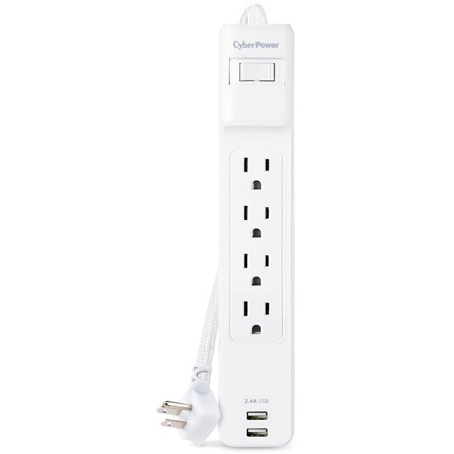 CyberPower Home Office P406U 4-Outlet Surge Suppressor-Protector