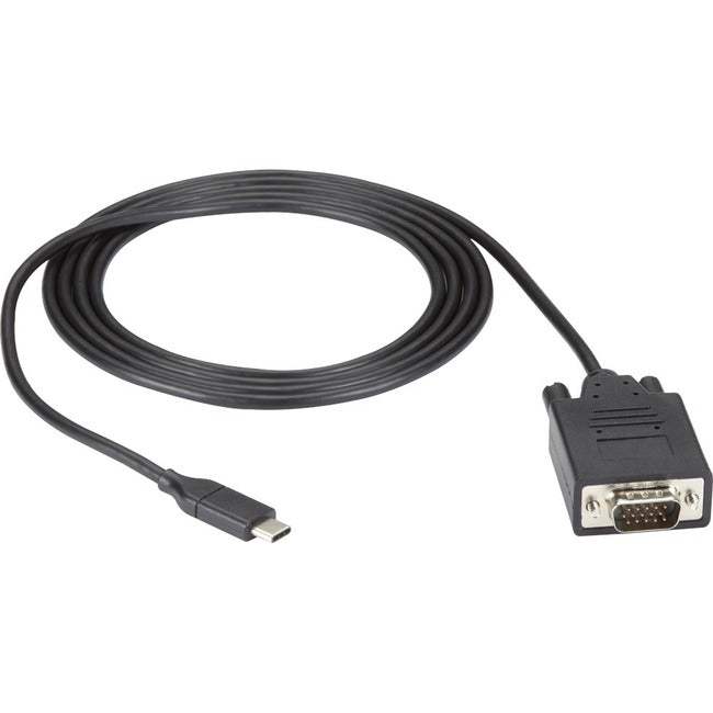 Black Box USB-C to VGA Adapter Cable, 1080p HD, 6ft
