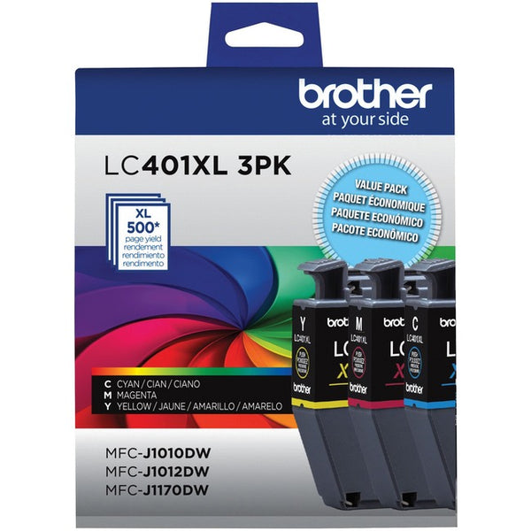 Brother LC401XL3PKS Original Ink Cartridge - CMY