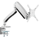 Single Monitor Gas Spring Aluminum Desk Monitor Arm with USB and Audio Ports - 17" to 49"