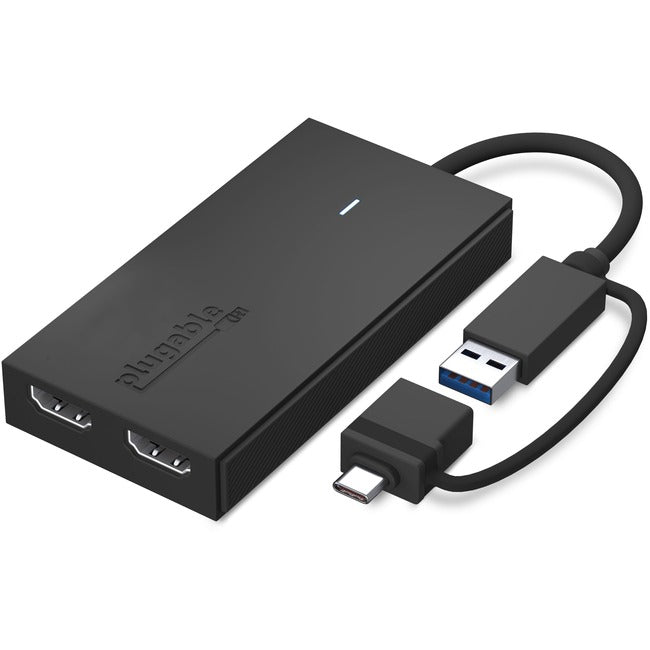 Plugable HDMI-USB-USB-C Audio-Video Adapter