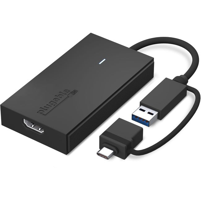 Plugable HDMI-USB-USB-C Audio-Video Adapter