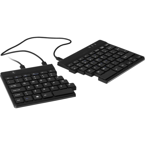 R-Go Split Ergonomic Keyboard, QWERTY (US), Black, Wired