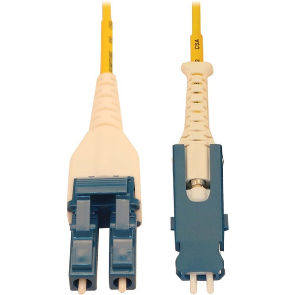 Tripp Lite Fiber Optic Cable 40-100-400G Singlemode 9-125 OS2 Fiber Cable, Yellow, 1 m (3.3 ft.)
