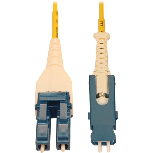 Tripp Lite Fiber Optic Cable 40-100-400G Singlemode 9-125 OS2 Fiber Cable, Yellow, 2 m (6.6 ft.)