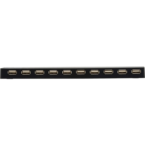 Tripp Lite 10-Port USB Hub with Power Supply and International Plug Adapters