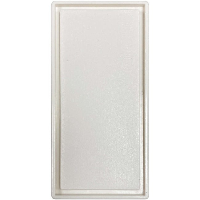 Tripp Lite Blank Snap-In Insert, European Style, Vertical, 22.5 x 45 mm, White