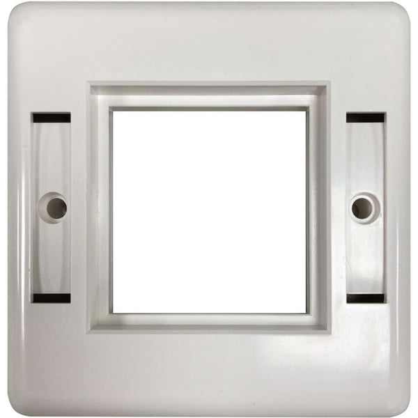Tripp Lite Single-Gang European-Style Gang Frame for Insert Modules, White