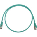 Tripp Lite Cat6a 10G Snagless Shielded Slim STP Ethernet Cable (RJ45 M/M), PoE, Aqua, 3 ft. (0.9 m)