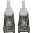 Tripp Lite Cat6a 10G Snagless Shielded Slim STP Ethernet Cable (RJ45 M/M), PoE, White, 15 ft. (4.6 m)