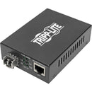 Tripp Lite Gigabit Multimode Fiber to Ethernet Media Converter, PoE+ - International Power Cables, 10/100/1000 LC, 850 nm, 550 m (1,804 ft.)
