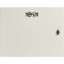 Tripp Lite SmartRack Industrial Enclosure with Lock - NEMA 4, Wall Mount, Metal Construction, Hinged Back, 28 in. Depth, 9U, Gray