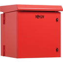 Tripp Lite SmartRack Industrial Enclosure with Lock - NEMA 3R, Wall Mount, Metal Construction, Hinged Back, Internal Fans, 28 in. Depth, 12U, Red