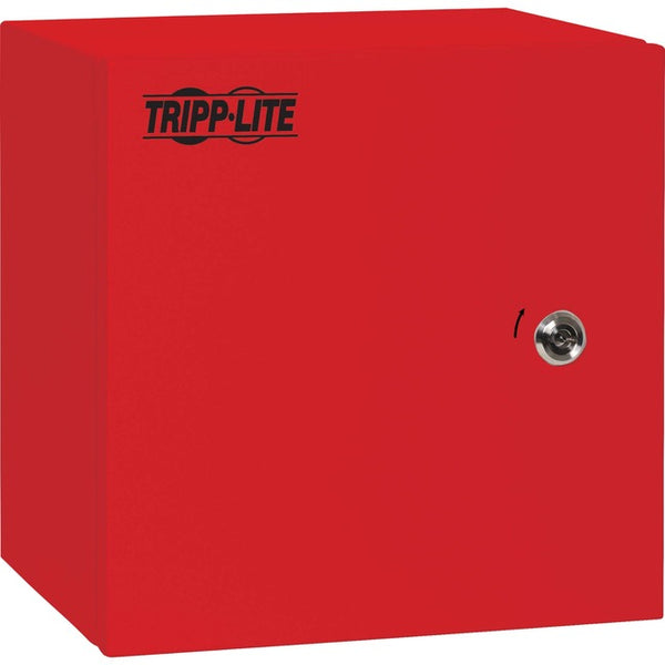 Tripp Lite SmartRack Outdoor Industrial Enclosure with Lock - NEMA 4, Surface Mount, Metal Construction, 12 x 12 x 10 in., Red