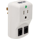 Tripp Lite Protect It! 1-Outlet Portable Surge Protector Direct Plug-In 750 Joules Tel/Modem Protection