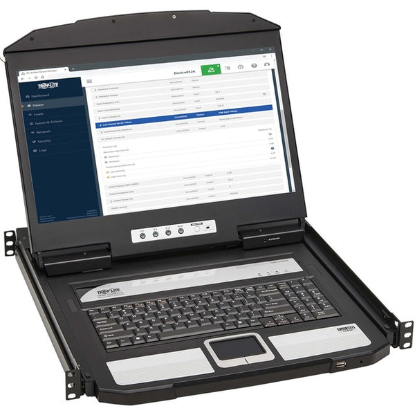 Tripp Lite 1U Rack-Mount Short-Depth HDMI KVM Console KVM Switch with 18.5 in. LCD