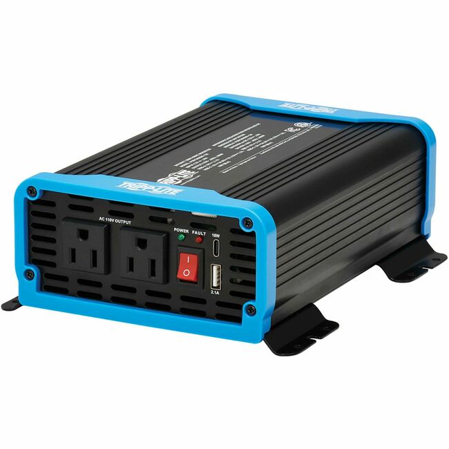 Tripp Lite 300W Compact Power Inverter - 2x 5-15R, USB Charging, Pure Sine Wave