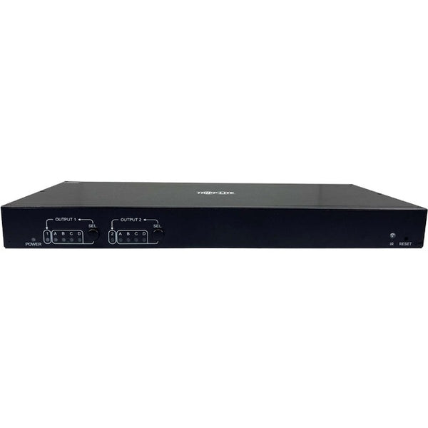 Tripp Lite 4x2 HDMI over Cat6 Matrix Switch Kit Switch/2x Pigtail Receivers 4K 60 Hz HDR 4:4:4 PoC 230 ft. (70.1 m) TAA
