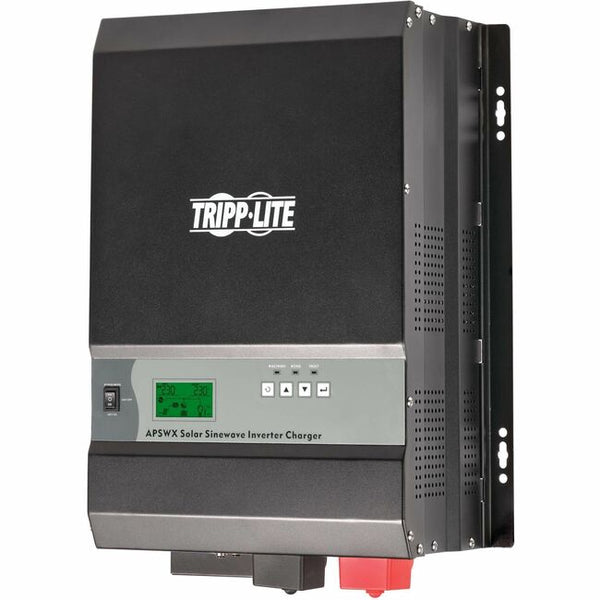 Tripp Lite 3000W 24VDC 230V Sine Wave Solar Inverter/Charger - 60A MPPT Solar Charge Controller, C19 Outlet, Wired Remote, Hardwire Input/Output