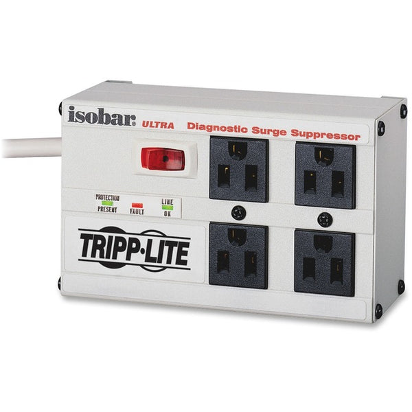 Tripp Lite Isobar Surge Protector Metal 4 Outlet 6' Cord 3330 Joules - American Tech Depot