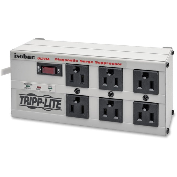 Tripp Lite Isobar Surge Protector Metal 6 Outlet 6' Cord 3330 Joules - American Tech Depot