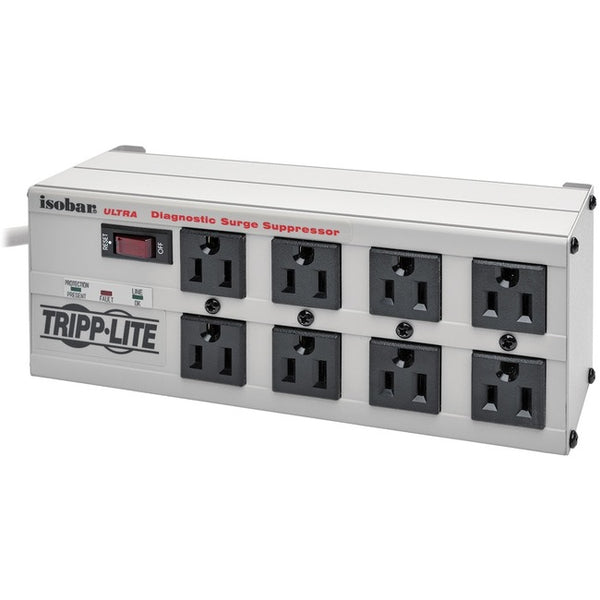 Tripp Lite Isobar Surge Protector Metal 8 Outlet 12' Cord 3840 Joules - American Tech Depot
