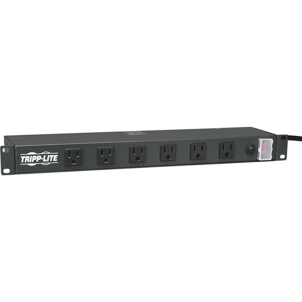 Tripp Lite Power Strip Rackmount Metal 120V 5-15R Right Angle 12 Outlet 1U - American Tech Depot